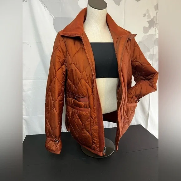 Women's Andrew Marc Sport Diamond Quilted Stand Collar Puffer Jacket Size Xs - Picture 2 of 11